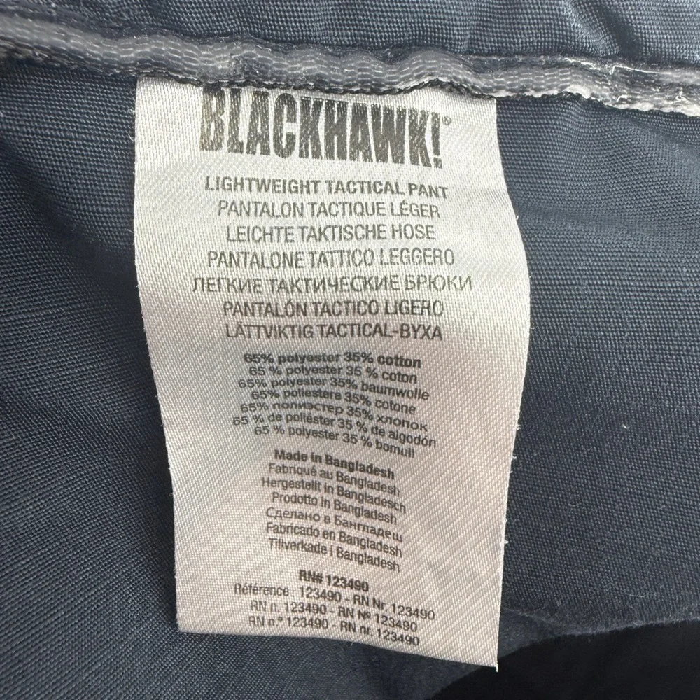 Blackhawk‎ Mens 42x30 Black Tactical Cargo Pants Ripstop 86TP02